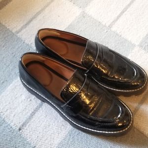 Franco sarto 7.5 penny loafer platform lug sole